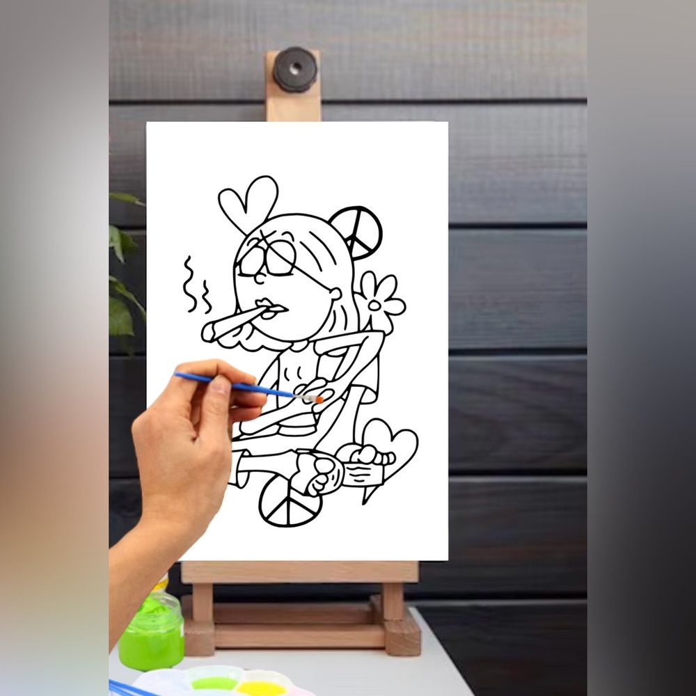 Adult Lizzy McGuire Sip and Paint Canvas (Ready to Paint), Paint Your Own Canvas